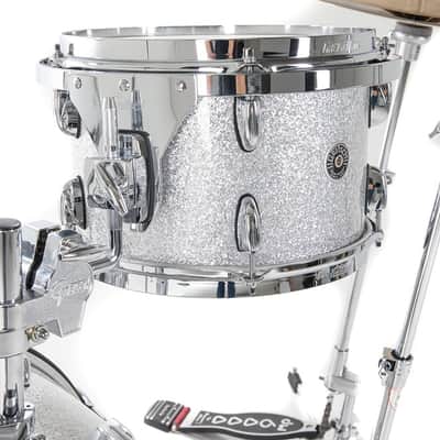 Gretsch GR808.037 GB-J483-012 Shell set USA Brooklyn 18" BD Sparkling Silver image 9