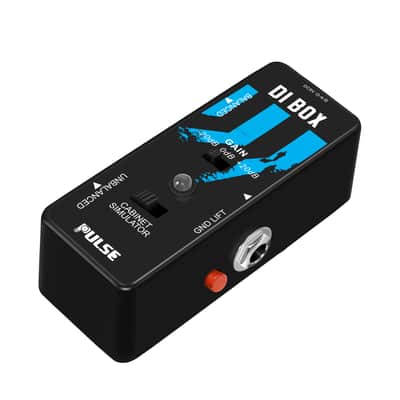 Pulse DI Box PT-31 Gain Control & Cab Simulator Switch Guitar / Bass Direct Box image 4