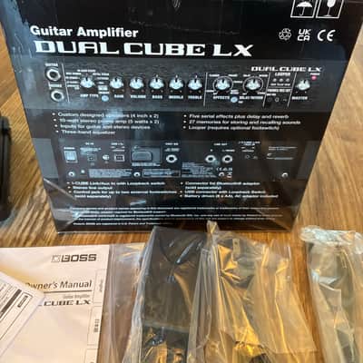 Boss Dual Cube LX 10-Watt 2x4" Stereo Digital Modeling Guitar Combo 2022 - Present - Black image 6