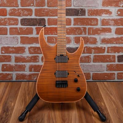 Jackson Signature Misha Mansoor Juggernaut HT6FM Flame Maple Top Satin Amber Tiger Eye 2026 w/OHSC image 4
