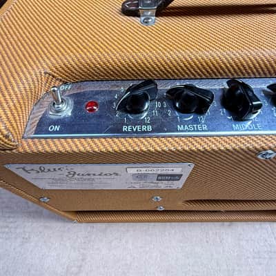 Fender Blues Junior Tweed 15-Watt 1x12" Tube Guitar Combo Amp – Type PR 295 – Used image 6