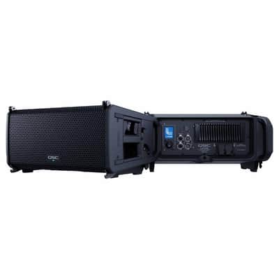QSC LA108 8" Active Powered Line Array DJ PA Speakers 4 Pack w Stands & Cases image 6