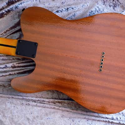 GB Liuteria Traditional Tele semi hollow rosewood and purple resin image 15