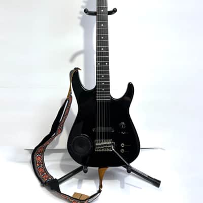 Synsonics Terminator Battery-Powered Electric Guitar mid-80's - Gloss Black image 1