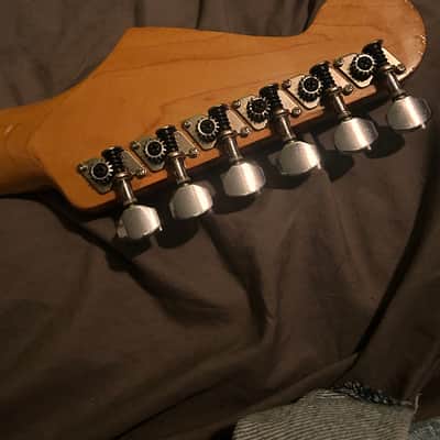 Vintage 1989 Squier ii one piece maple neck image 9