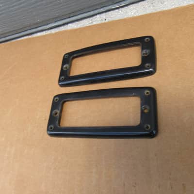 1960s Teisco Cameo Aria Univox Semi Hollow Body Black Guitar Pickup Rings image 1
