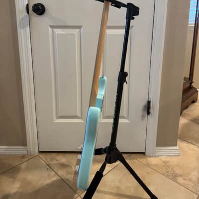 Partscaster Thinline S-Style (Semi-hollow Fender Strat) - Daphne Blue image 9