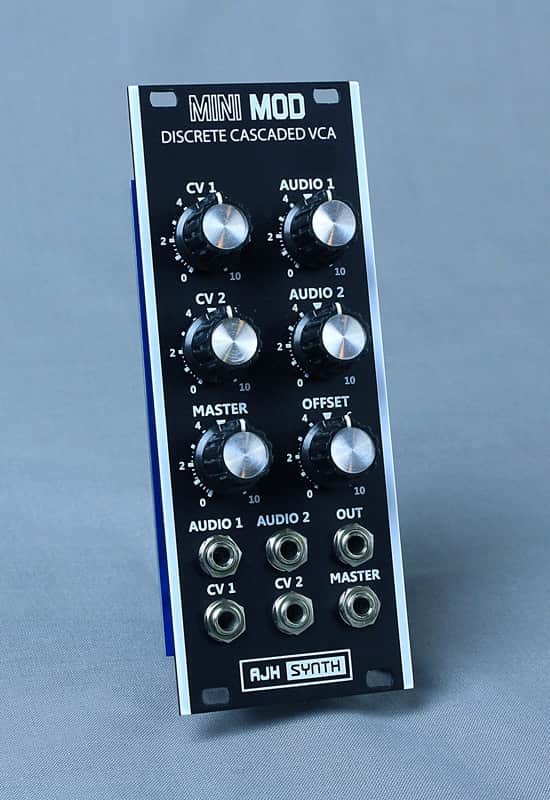 AJH Synth MiniMod VCA Eurorack Module (Vintage Black) image 1