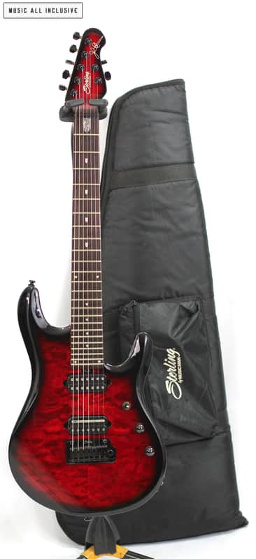 Sterling JP170 DRRB John Petrucci 7 Pearl Red Burst image 1