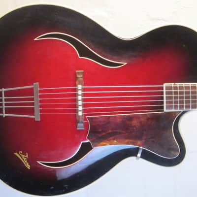 Isana "Elvis Model" 1958 Redburst, built by Josef Sandner. Archtop image 2
