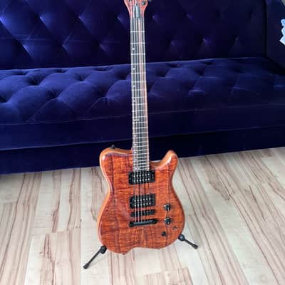 Kiesel Carvin HF2 Fatboy Allan Holdsworth Flamed Koa image 3