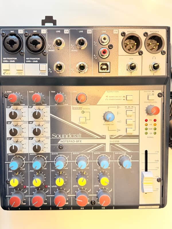 Soundcraft Notepad-8FX 8-Channel Analog Mixer with USB I/O 2010s - Blue image 1