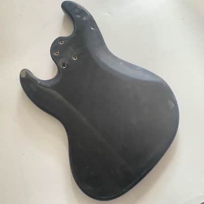 Black Basswood Jazz Bass Style Body image 8