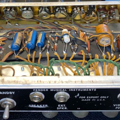 Fender Super Reverb 1966 - Black Face 117-220 volts European Transf image 19
