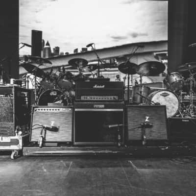Joe Walsh Stage Played Fender Bass breaker BB-212 Enclosure 140-Watt 2x12" Guitar Speaker Cabinet Gray Tweed image 12