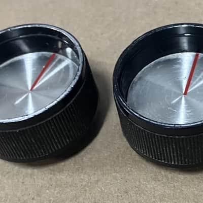 Silvertone- amp knobs, pair, 60's image 1