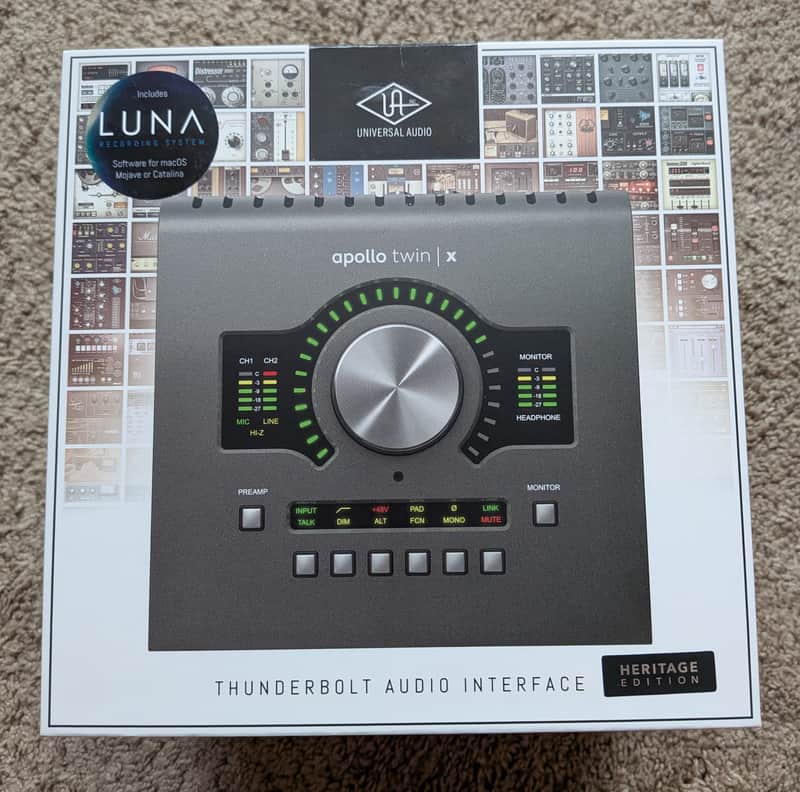 Universal Audio Apollo Twin X QUAD Heritage Edition Thunderbolt 3 Audio Interface 2020 - Present - Gray image 1