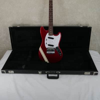 Fender MUSTANG Candy Apple Red CIJ w/Stripe s/HSC #P088687 image 2