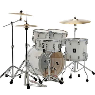 Sonor AQ1 Studio 5 Piece Shell Pack - Piano White w/ 2000 Series Hardware Pack (AQ1-STUDIOWMCPW) image 2