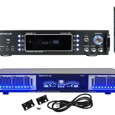 Rockville RPA60BT Home Theater Bluetooth Receiver + 10 Band Graphic Equalizer image 1