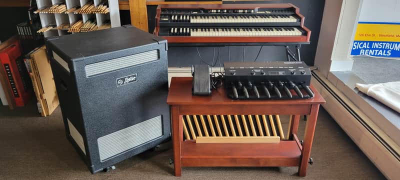 Hammond XK-3 System with XK-3c, XLK-3, XPK Pedal, XPK-100 Mini Pedalboard, EXP-100F and Leslie Model 3300* Red Walnut image 1