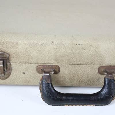1959-1963 Fender Jazzmaster Jaguar Original Blonde Tolex Hardshell Case Pre-CBS USA 1960 1961 1962 image 4