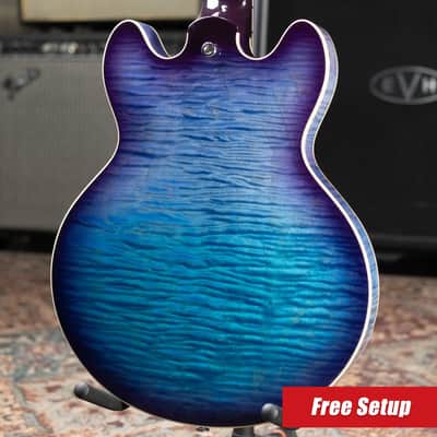 Gibson ES-339 Figured Semi-hollow Electric Guitar - Blueberry Burst with Hardshell Case image 2