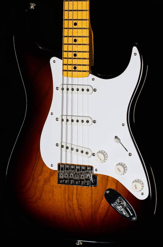 Fender Custom Shop Limited Edition 70th Anniversary 1954 Stratocaster Deluxe Classic Classic Wide-Fade 2-Color Sunburst (254) image 1