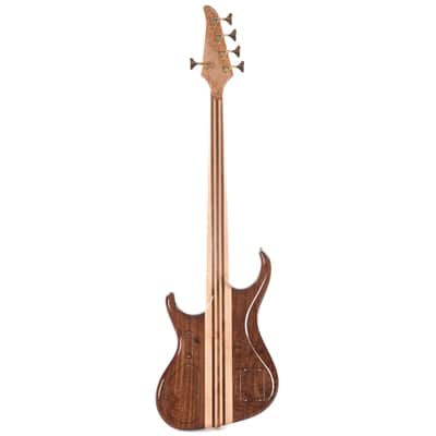Alembic Europa 5-String Long-Scale w/Red Side LEDs, Birds Eye Maple Fingerboard, Walnut Core, & Walnut Backplates (Serial #U14695) image 5