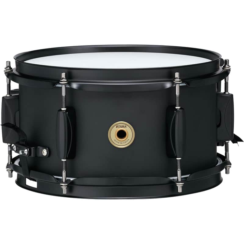 Tama BST1055MBK 5.5x10 Snare Drum, Metalworks Steel, Black/Black image 1