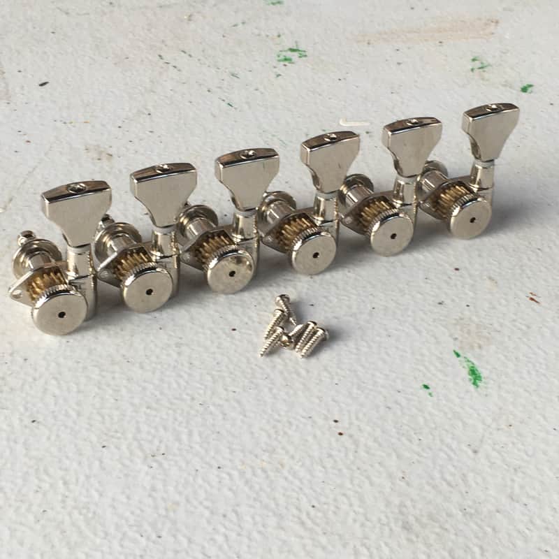 2020s Hipshot Lefty nickel open gear locking tuners Nickel