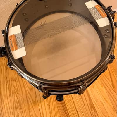 Mapex BPST4651LN Black Panther Machete 14x6.5" Steel Snare Drum 2010s - Brushed Nickel Over Steel image 9