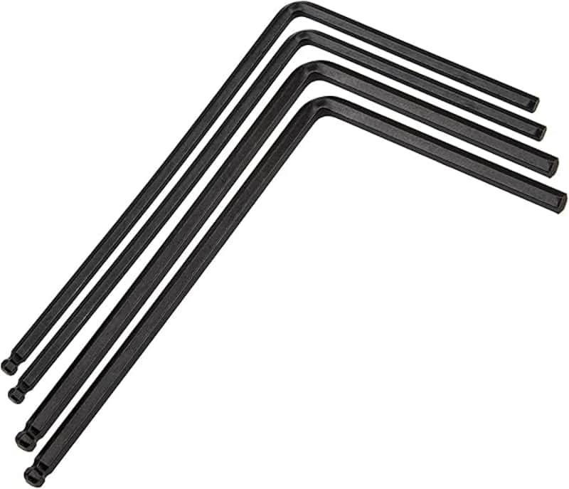 4Pcs 4mm / 5mm Guitar Truss Rod Wrench, Allen Wrench Tool Ball End Compattible with Martin Acoustic Guitar Truss Rod Adjustment And Deep or Narrow Truss Adjustment (Black) image 1