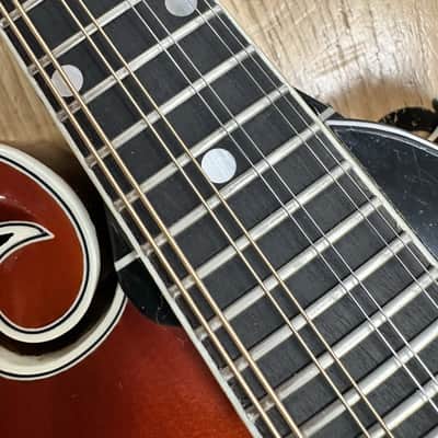 Kentucky KM-855 Artist F-Style Mandolin Amber Burst image 10