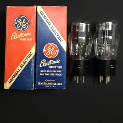 NOS PAIR GE TYPE 82 Coke Bottle POWER Rectifier VACUUM TUBES USA Tested S.7831 image 2