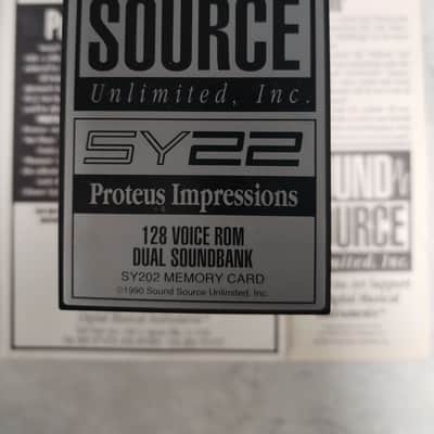 Sound Source Unlimited / SY202 - Proteus Impressions - Rom Card