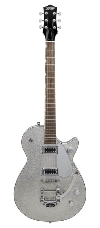 Gretsch G5230T Electromatic Sparkle Jet FT Silver Sparkle Electric Guitar with Bigsby Tremolo image 1