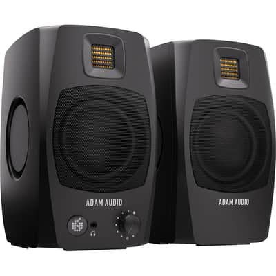 ADAM Audio D3V Active Desktop Monitoring System with USB-C Connection (Pair), Black image 4
