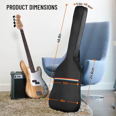 Guitar Dust Cover Bag Bass: Soft Guitar Cover Bag Durable Protect Bass From Sun Dust And Moisture No Padding Cy0309 image 6