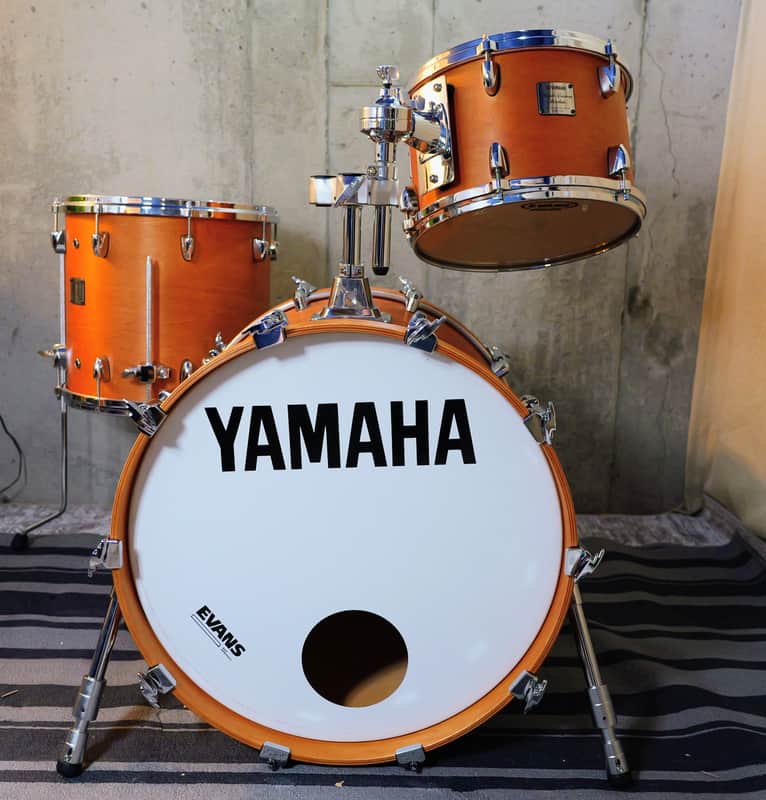 Yamaha Maple Custom Absolute JAPAN drum set 8x12 13x14 16x20 - Vintage natural image 1