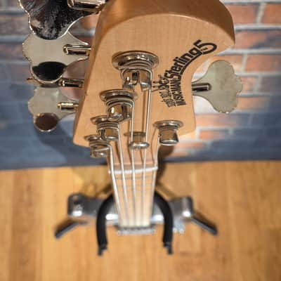 SPARKLE Ernie Ball Music Man StingRay 5 HH Maple Fretboard Silver Sparkle w/ OHSC image 4