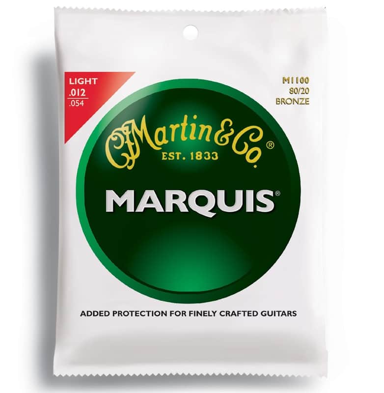 Martin M-1100 Marquis 80/20 Bronze Light Acoustic Strings (3 Pack) image 1