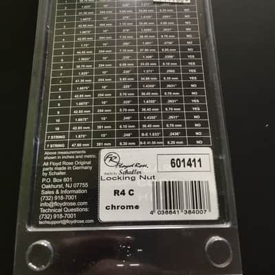 Floyd Rose Original R4 Locking String Nut FRNR4CP Chrome image 2