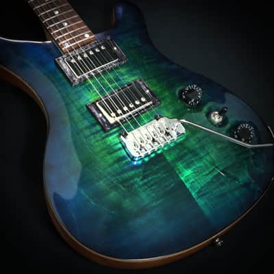 Travis Franklin Guitars - Brazos 24 in Aqua/Blue image 3
