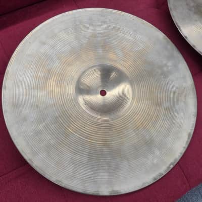 Zildjian 14" A. Zildjian '60s Stamp New Beat Hi-Hat Cymbals (Pair) 1960s- Traditional image 9