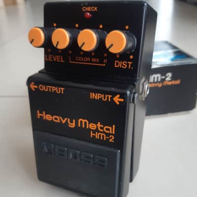 Boss HM-2 Heavy Metal Distortion Pedal Made in taiwan1988 near mint with box image 1