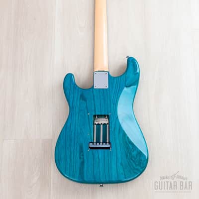2012 Fender '62 Stratocaster ST62/ASH/MH Transparent Blue + Headstock, Near-Mint, Japan MIJ image 3
