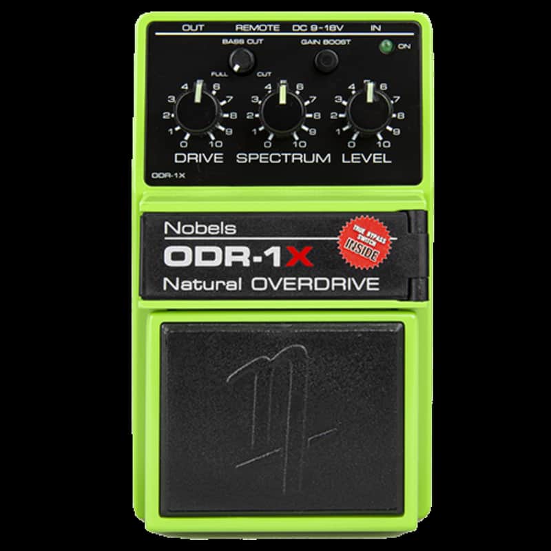 Nobels ODR-1X High Gian Natural Overdrive w Bass Cut and Gain Boost Guitar Effects Pedal 9-18 volt  withTrue Bypass and Buffered Bypass Switch -- Now In Stock 12-9-24 image 1