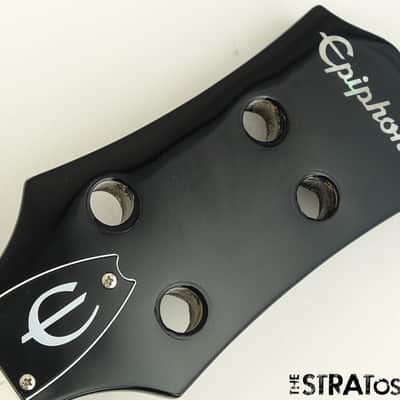 Epiphone Embassy Bass Double Cut DC BODY + NECK, Mahogany Graphite Black image 9