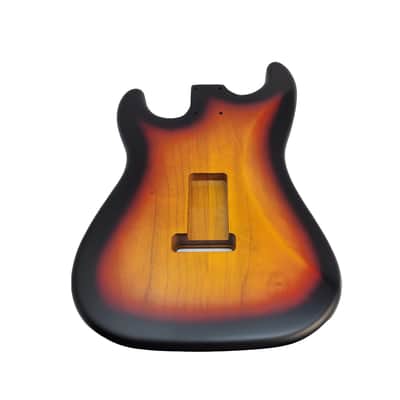 Brio S-Style Guitar Body – 3TS Sunburst, Nitro Satin, Alder image 2